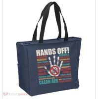 Resist Hands Off Protest Anti Trump Tote Bag thumb 2