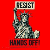Resist Hands Off Santa Hat thumb 1