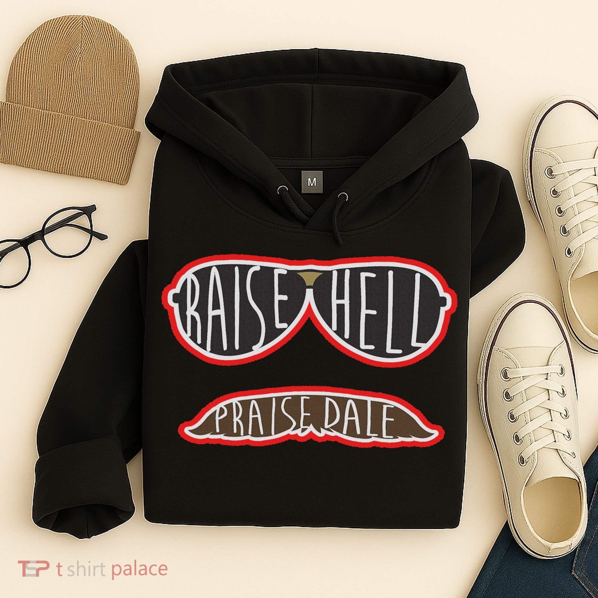 Raise Hell Praise Dale Classic Black Hoodie