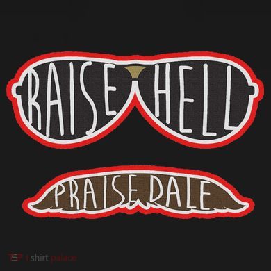 Raise Hell Praise Dale Classic Black Coaster