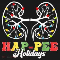 Retro Hap Pee Holidays Christmas Dialysis Nurse Kidney Xmas USA-Made Doggie Bandana thumb 2