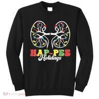 Retro Hap Pee Holidays Christmas Dialysis Nurse Kidney Xmas Sweatshirt thumb 0