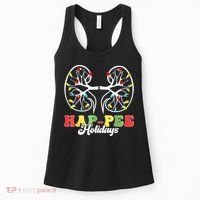 Retro Hap Pee Holidays Christmas Dialysis Nurse Kidney Xmas Women's Tank Top thumb 0