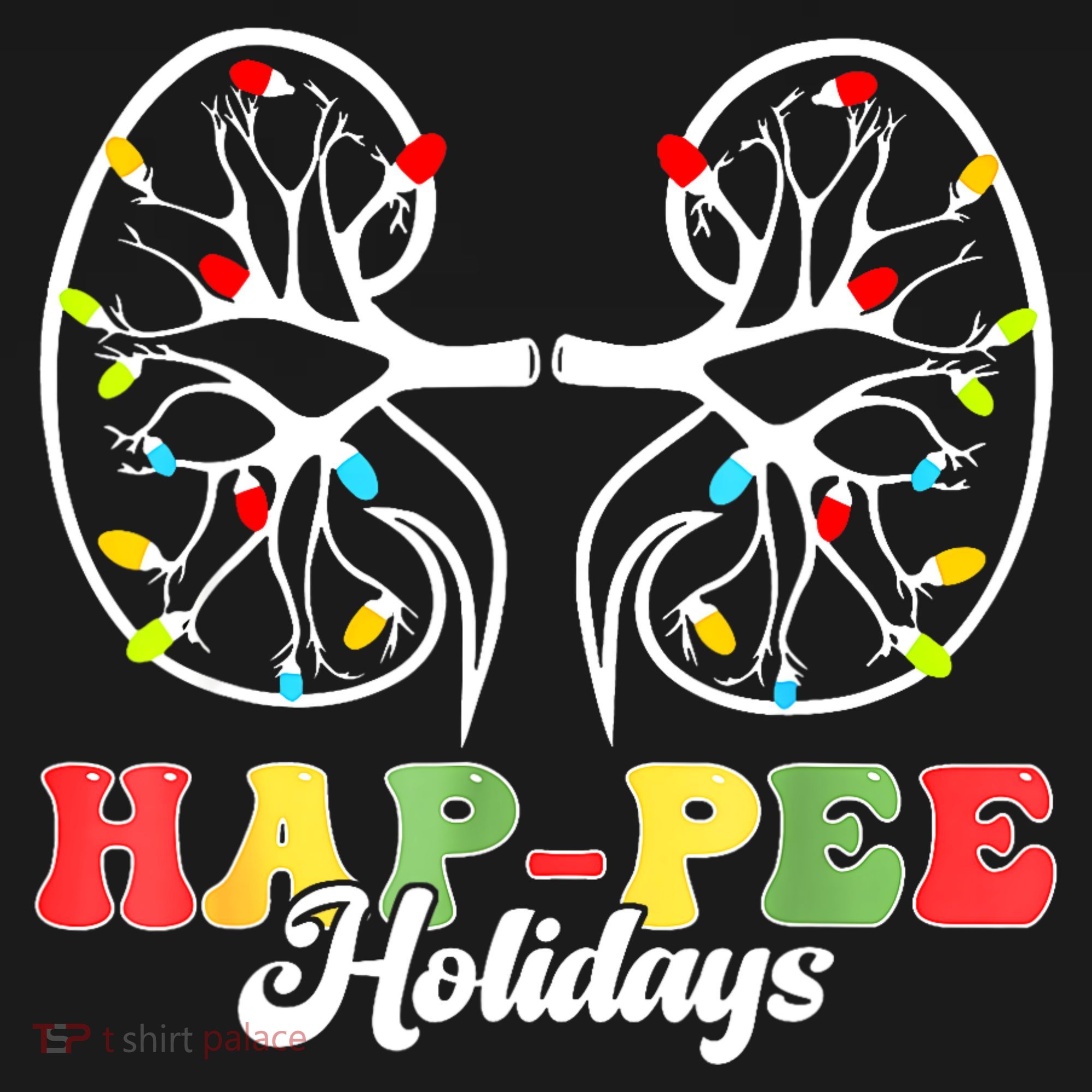 Retro Hap Pee Holidays Christmas Dialysis Nurse Kidney Xmas Baby Bodysuit