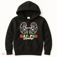 Retro Hap Pee Holidays Christmas Dialysis Nurse Kidney Xmas Kids Hoodie thumb 0