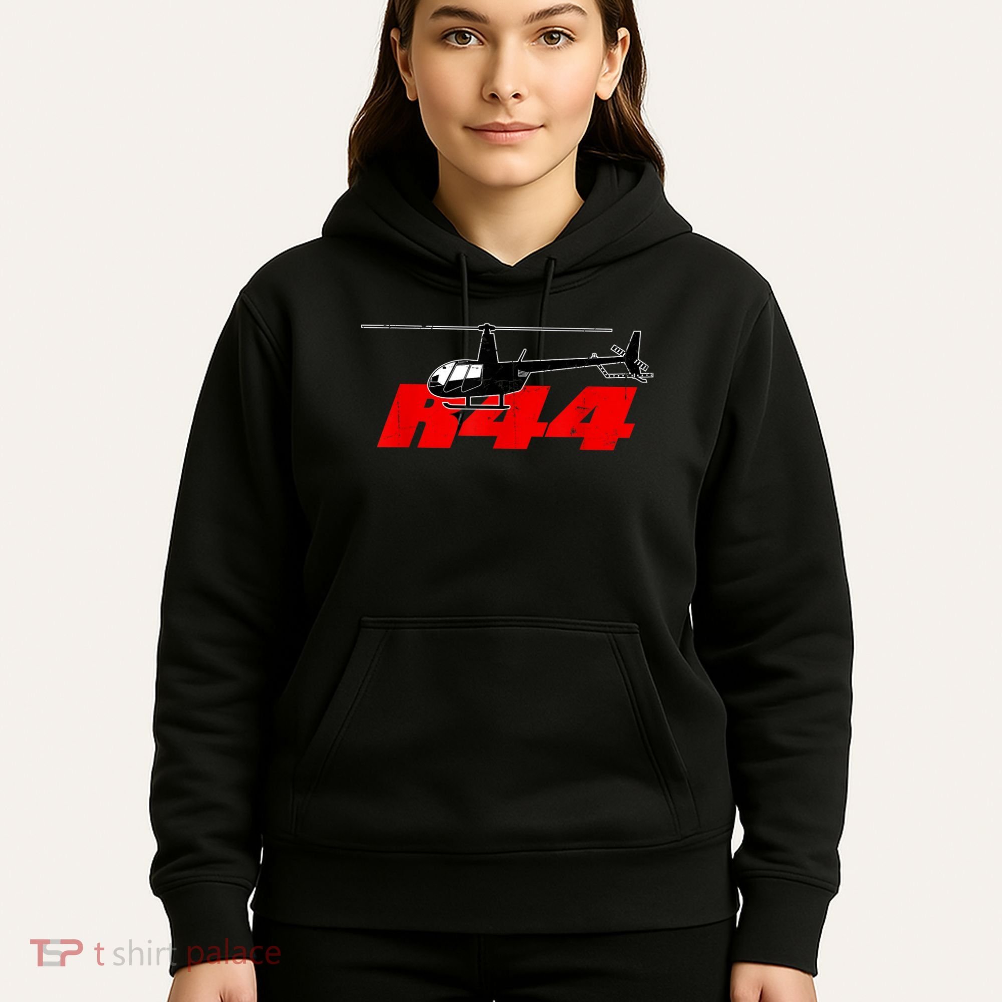 R44 Helicopter Pilot Aviation R44 Helicopter Hoodie