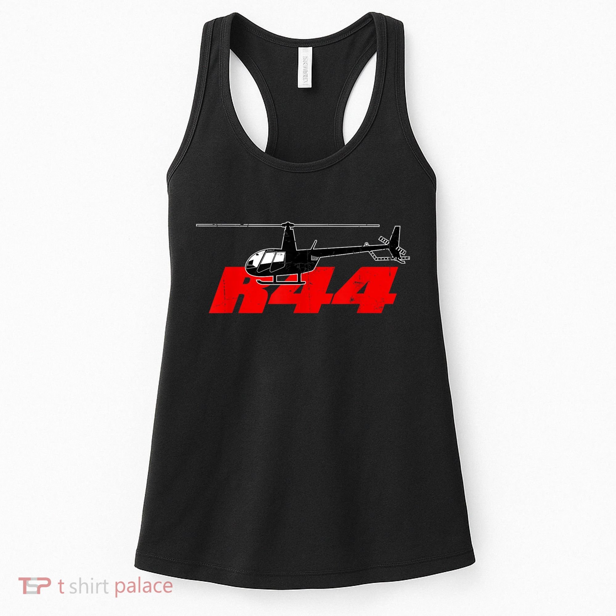 R44 Helicopter Pilot Aviation R44 Helicopter Women's Tank Top