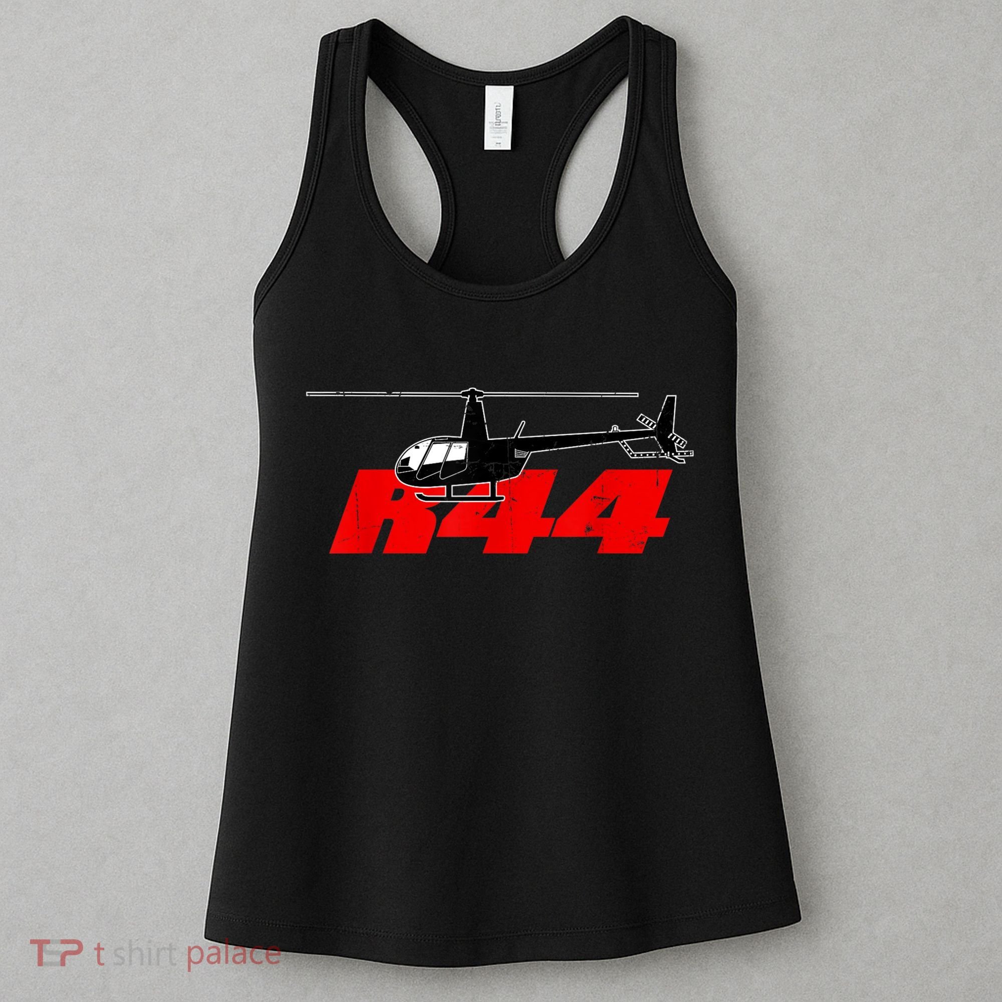R44 Helicopter Pilot Aviation R44 Helicopter Women's Tank Top