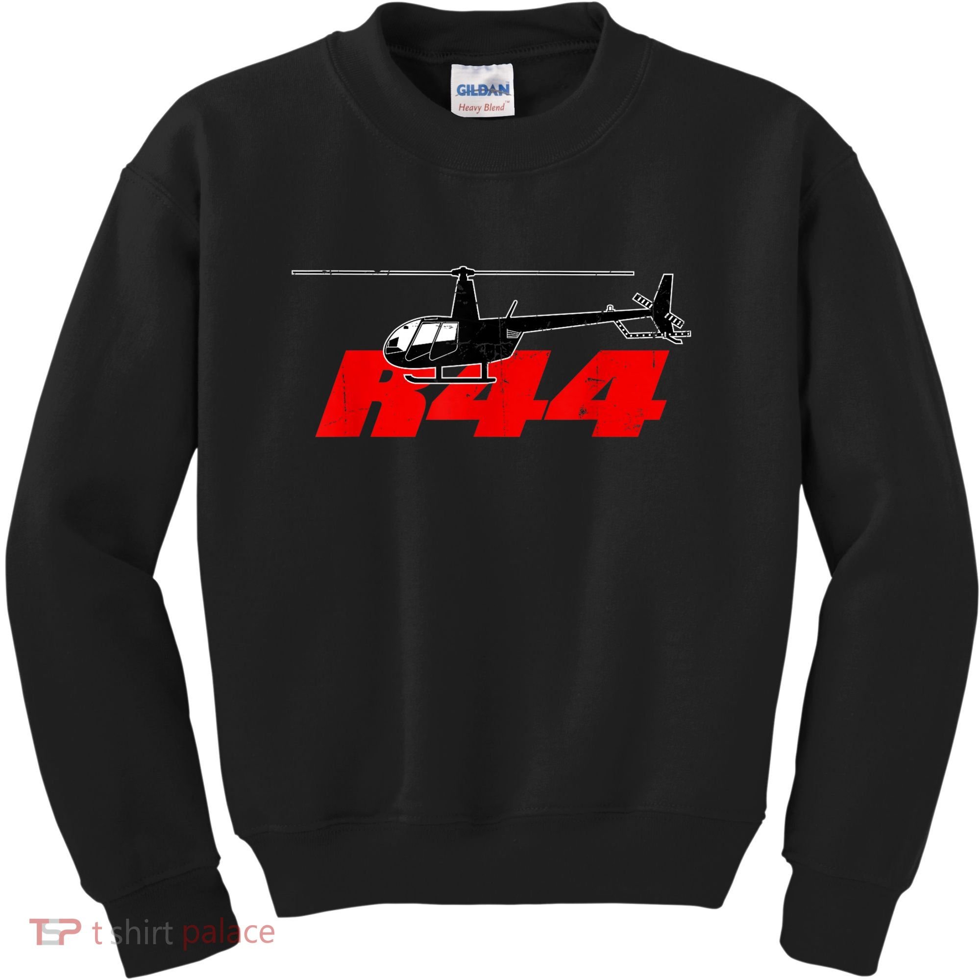 R44 Helicopter Pilot Aviation R44 Helicopter Kids Sweatshirt
