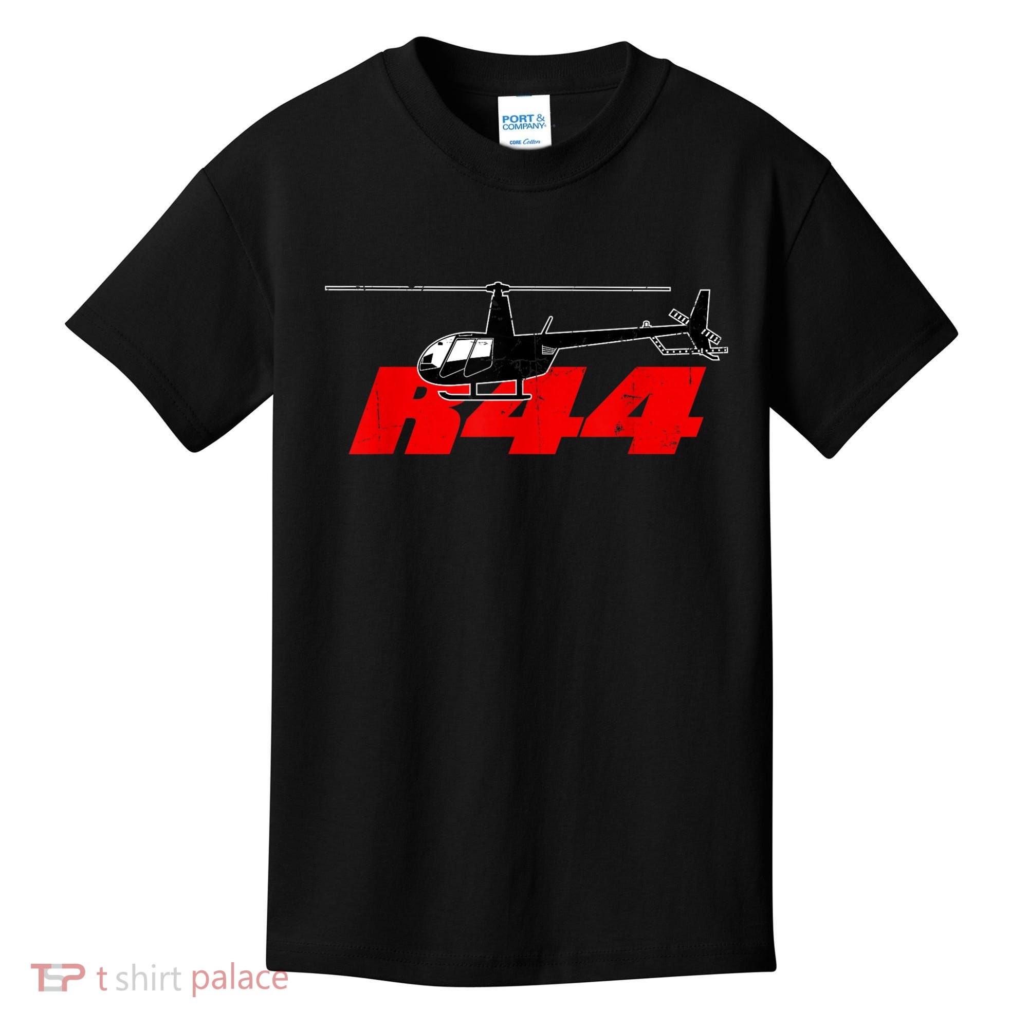 R44 Helicopter Pilot Aviation R44 Helicopter Kids T-Shirt