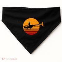 R44 Helicopter Pilot Aviation R44 Helicopter USA-Made Doggie Bandana thumb 0