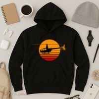 R44 Helicopter Pilot Aviation R44 Helicopter Hoodie thumb 3