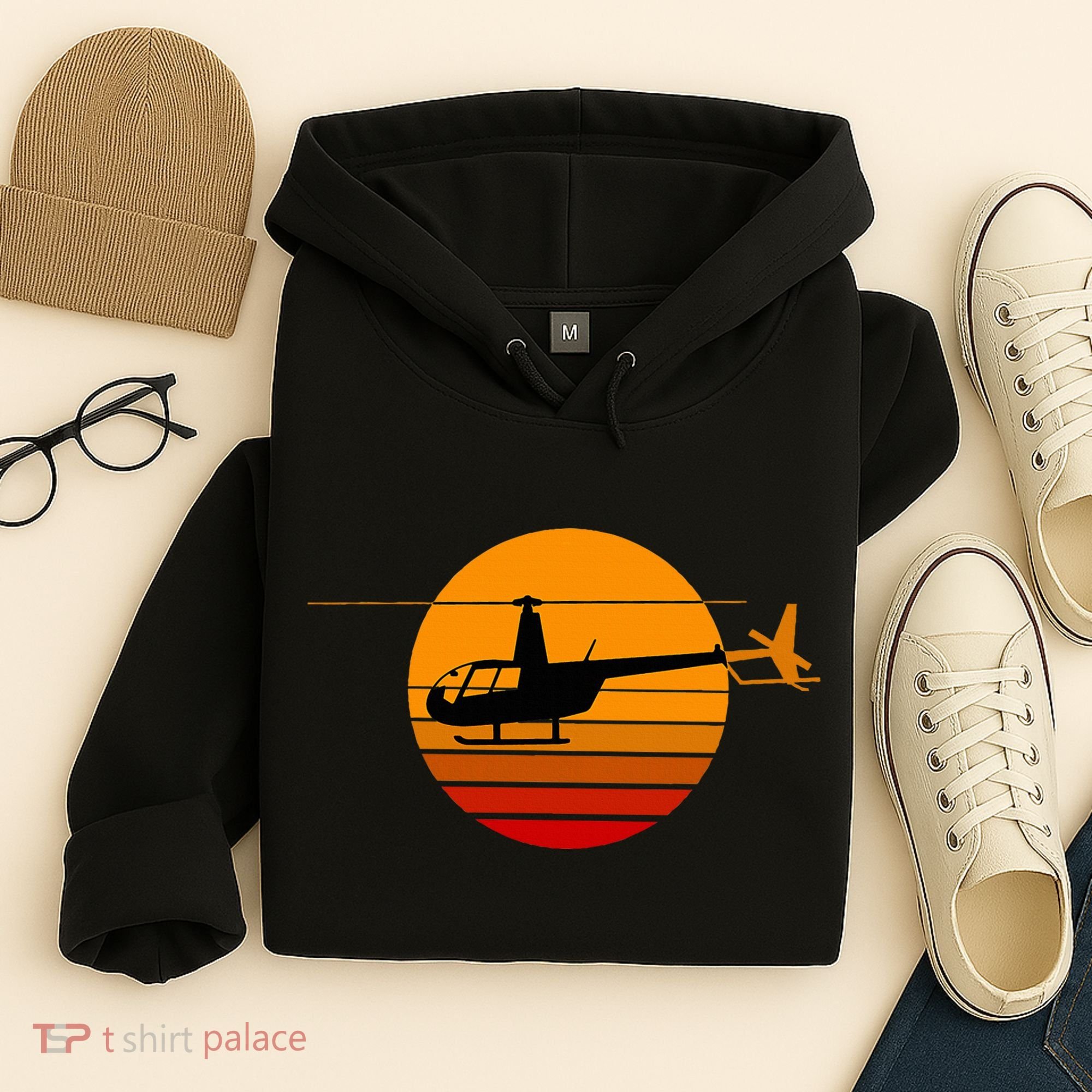 R44 Helicopter Pilot Aviation R44 Helicopter Hoodie