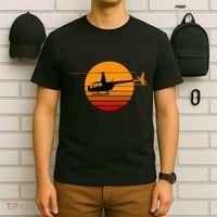 R44 Helicopter Pilot Aviation R44 Helicopter T-Shirt thumb 6