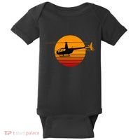 R44 Helicopter Pilot Aviation R44 Helicopter Baby Bodysuit thumb 0