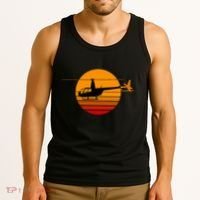 R44 Helicopter Pilot Aviation R44 Helicopter Tank Top thumb 3