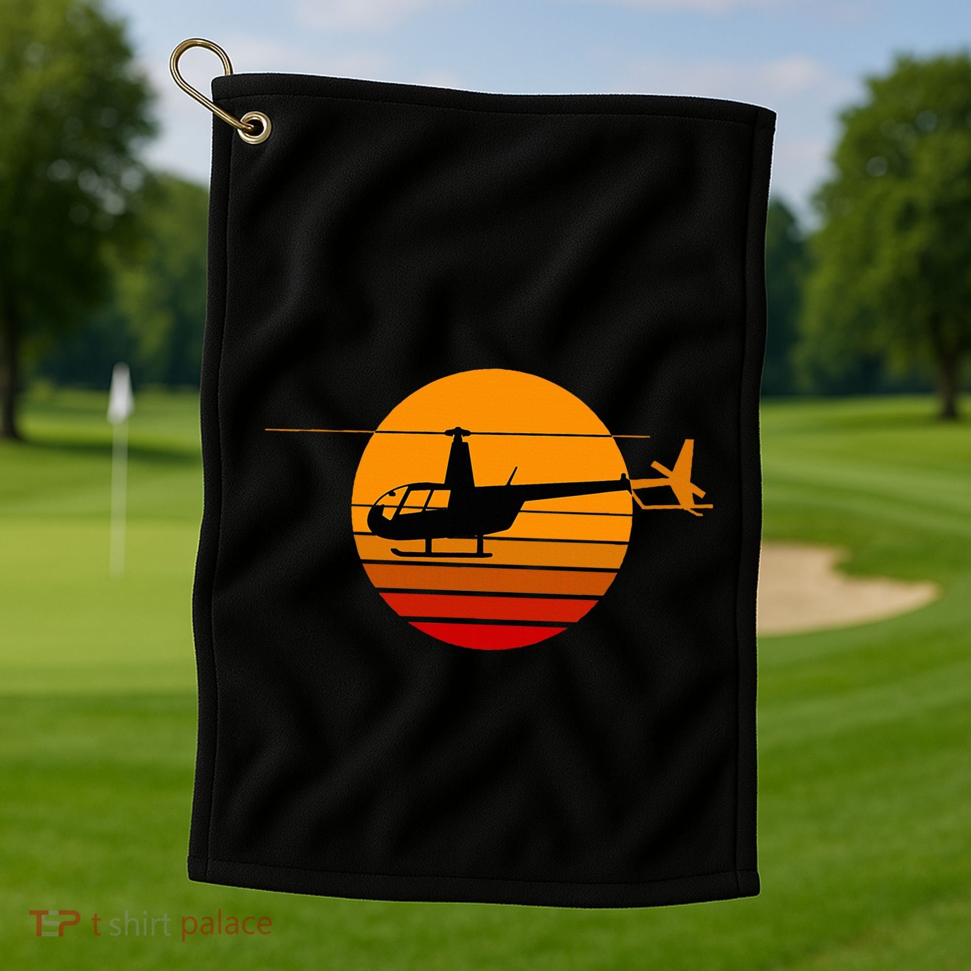 R44 Helicopter Pilot Aviation R44 Helicopter Golf Towel