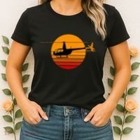R44 Helicopter Pilot Aviation R44 Helicopter Women's T-Shirt thumb 2