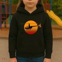 R44 Helicopter Pilot Aviation R44 Helicopter Kids Hoodie thumb 3