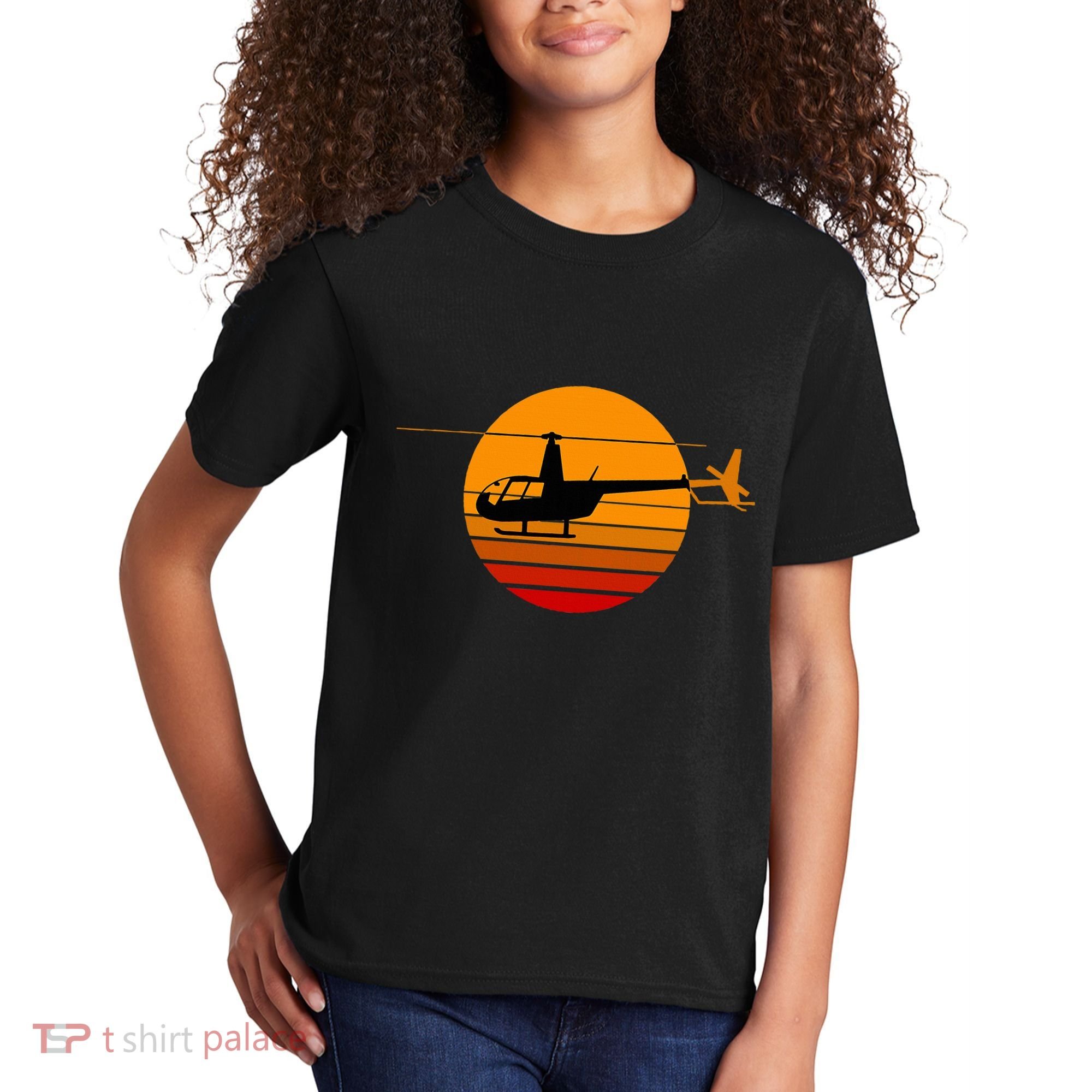 R44 Helicopter Pilot Aviation R44 Helicopter Kids T-Shirt
