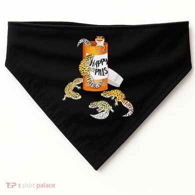 Reptile Happy Pills Leopard Gecko Lover USA-Made Doggie Bandana