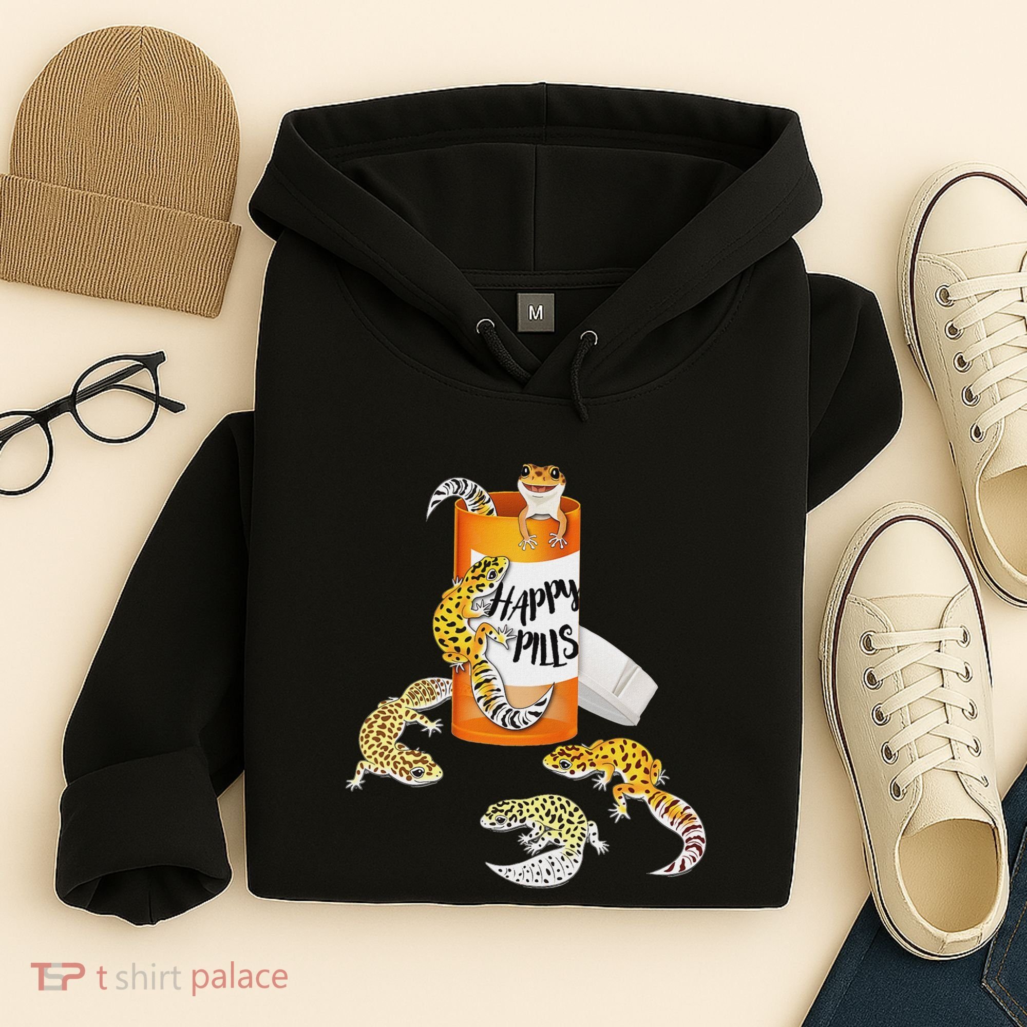 Reptile Happy Pills Leopard Gecko Lover Hoodie