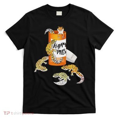 Reptile Happy Pills Leopard Gecko Lover T-Shirt