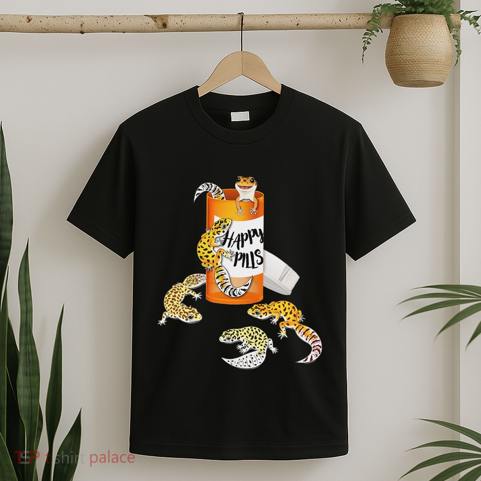 Reptile Happy Pills Leopard Gecko Lover T-Shirt