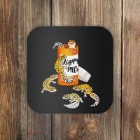 Reptile Happy Pills Leopard Gecko Lover Coaster thumb 0