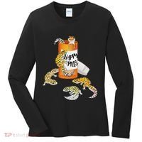 Reptile Happy Pills Leopard Gecko Lover Women's Long Sleeve Shirt thumb 0