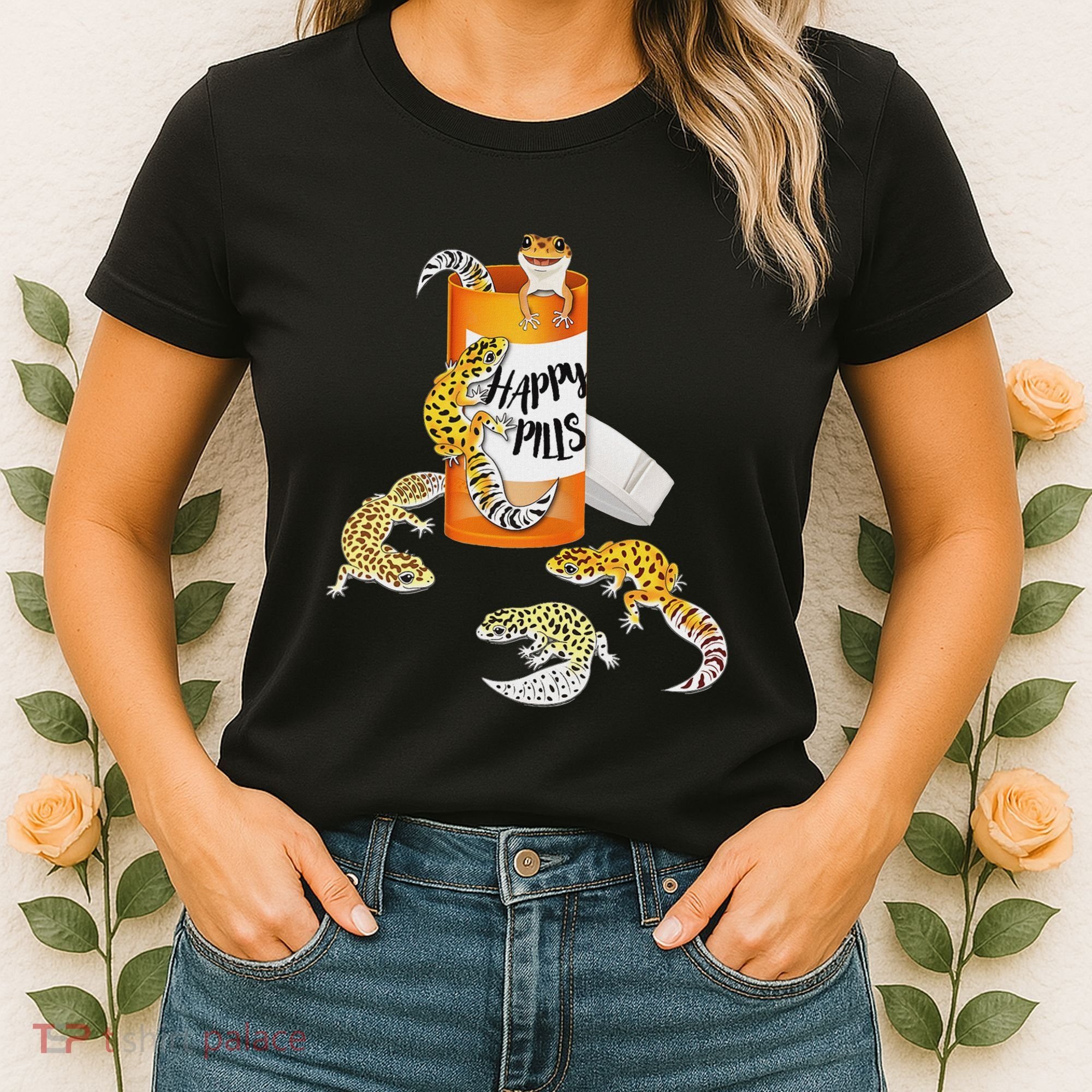 Reptile Happy Pills Leopard Gecko Lover Women's T-Shirt