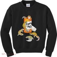 Reptile Happy Pills Leopard Gecko Lover Kids Sweatshirt thumb 0