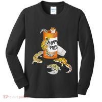 Reptile Happy Pills Leopard Gecko Lover Kids Long Sleeve Shirt thumb 0