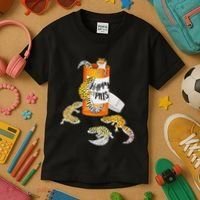 Reptile Happy Pills Leopard Gecko Lover Kids T-Shirt thumb 3