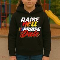 Raise Hell Praise Dale Kids Hoodie thumb 3