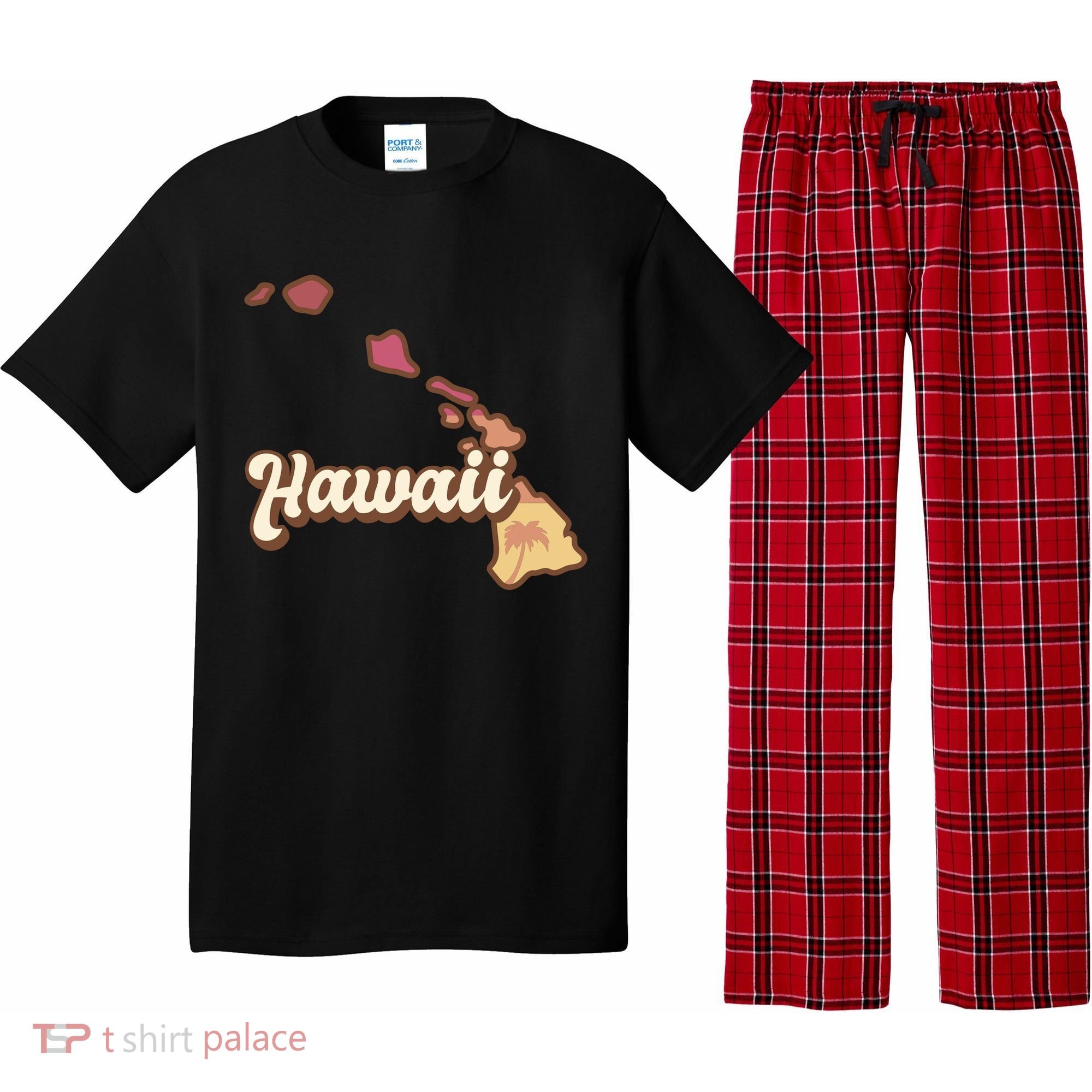 Retro Hawaii Pajama Set