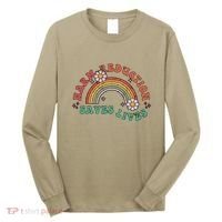 Retro Harm Reduction Saves Lives Overdose Awareness Rainbow Long Sleeve Shirt thumb 0