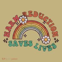 Retro Harm Reduction Saves Lives Overdose Awareness Rainbow Long Sleeve Shirt thumb 2