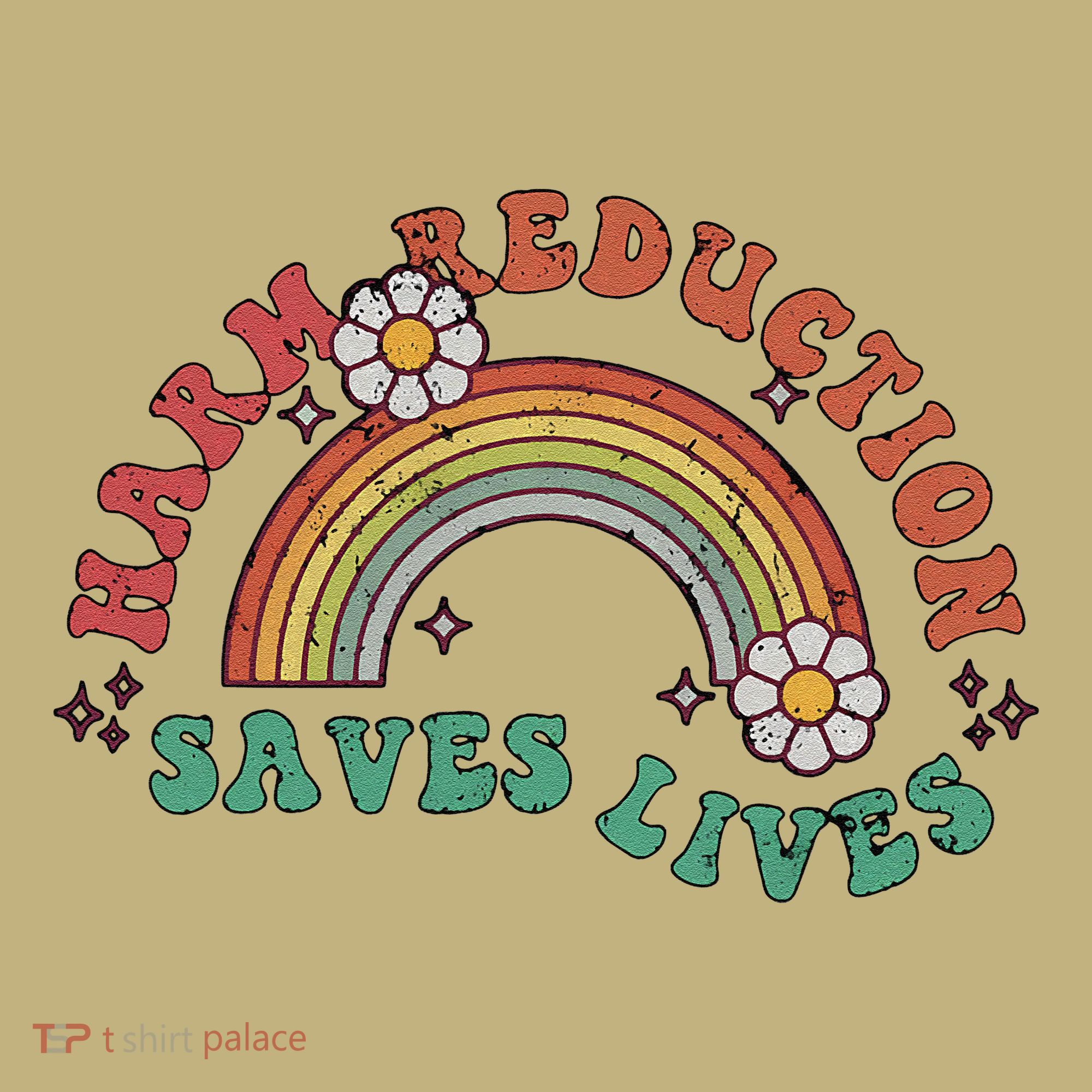 Retro Harm Reduction Saves Lives Overdose Awareness Rainbow Long Sleeve Shirt