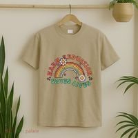 Retro Harm Reduction Saves Lives Overdose Awareness Rainbow T-Shirt thumb 2