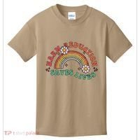 Retro Harm Reduction Saves Lives Overdose Awareness Rainbow Kids T-Shirt thumb 0