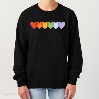 Rainbow Hearts Women's Sweatshirt