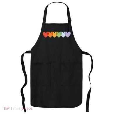 Rainbow Hearts Apron