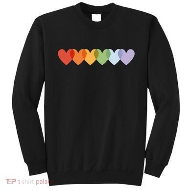 Rainbow Hearts Sweatshirt