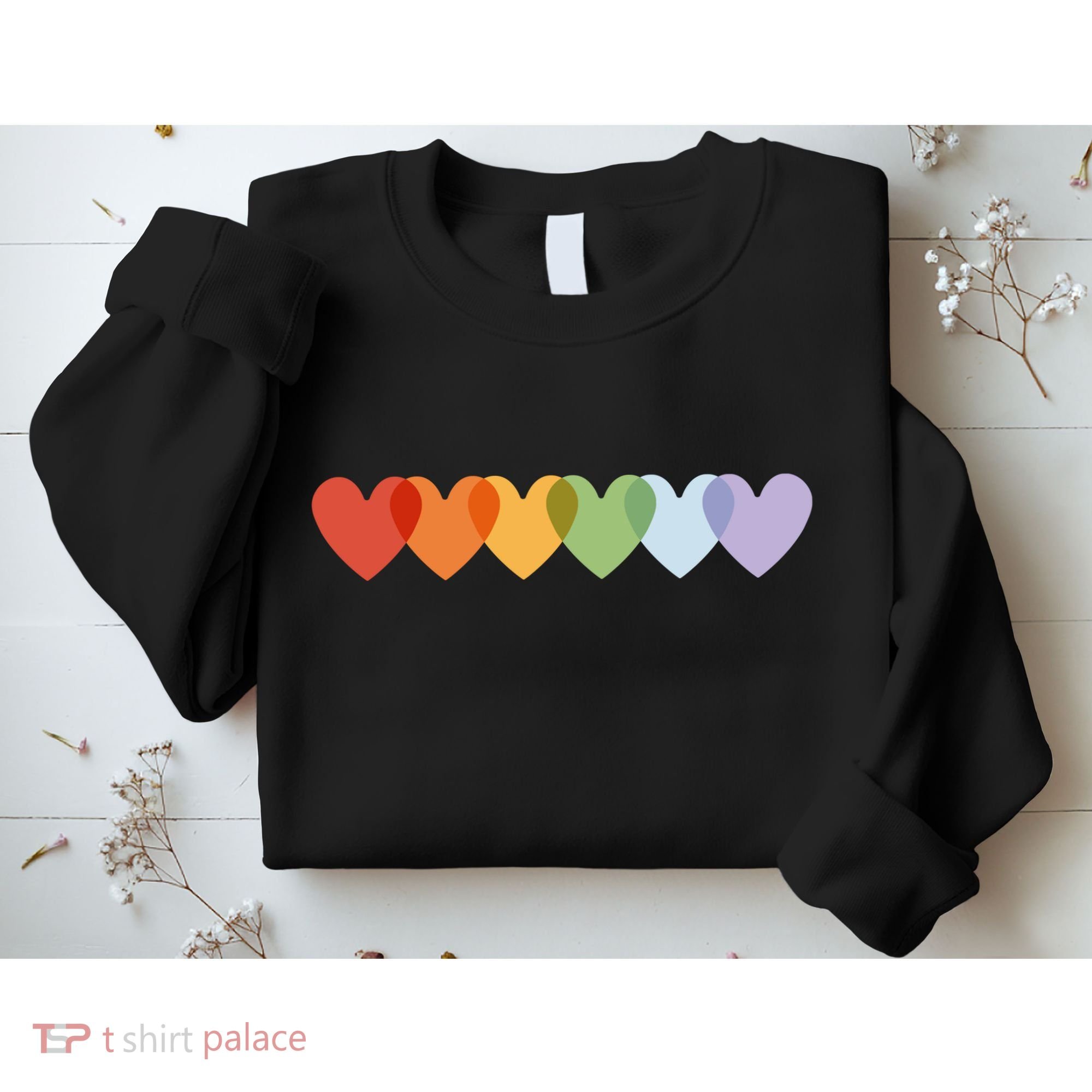 Rainbow Hearts Sweatshirt