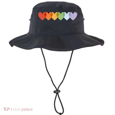 Rainbow Hearts Bucket Hat