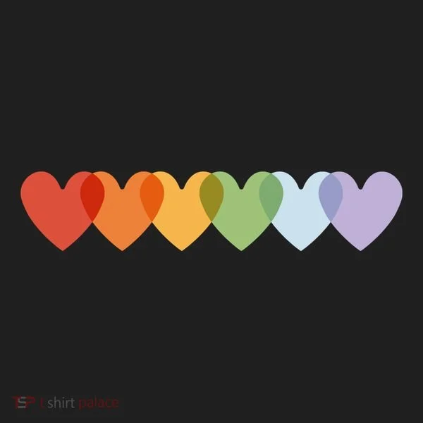 Rainbow Hearts Tumbler