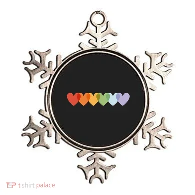 Rainbow Hearts Ornament