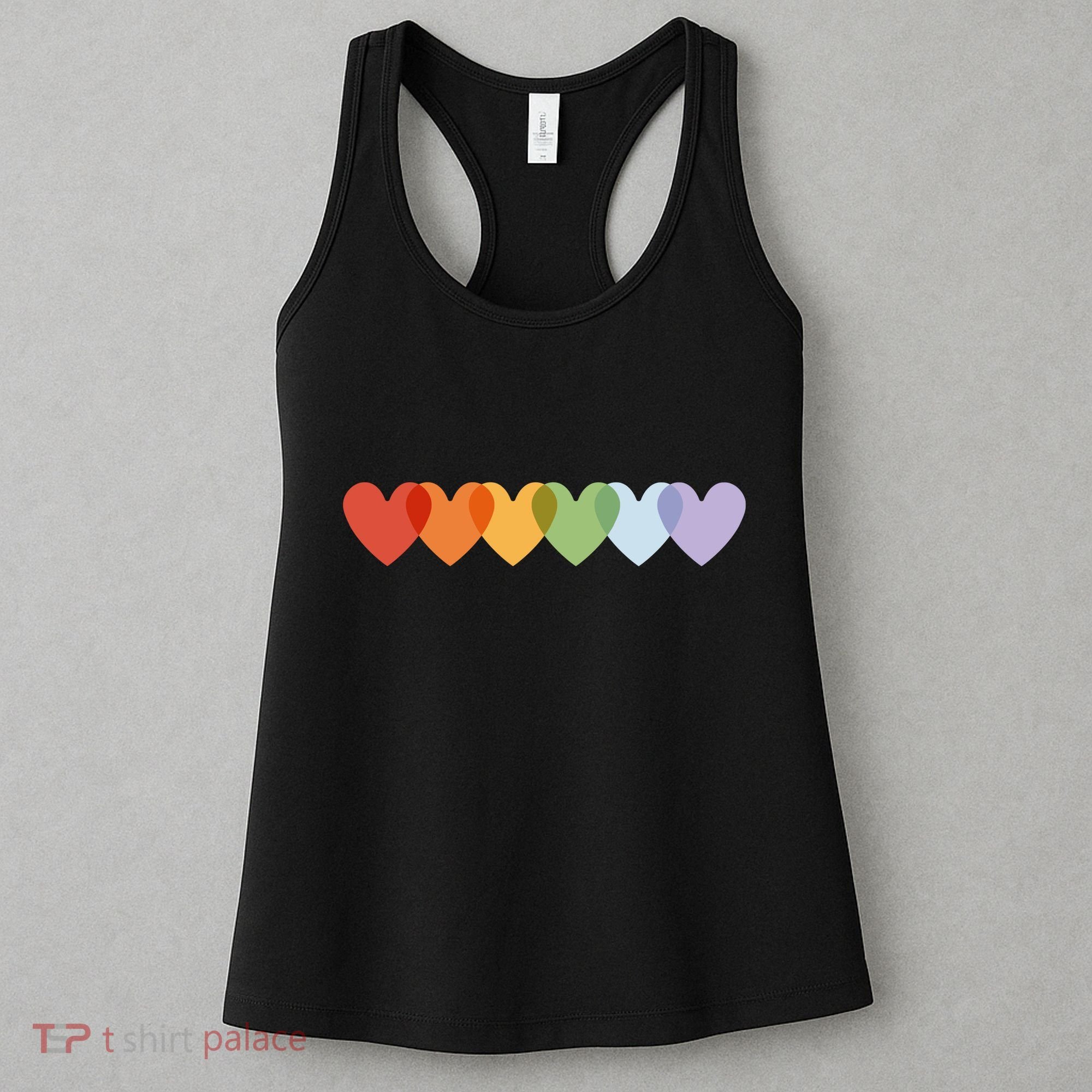 Rainbow Hearts Women's Tank Top