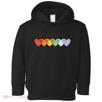 Rainbow Hearts Toddler Hoodie thumb 0